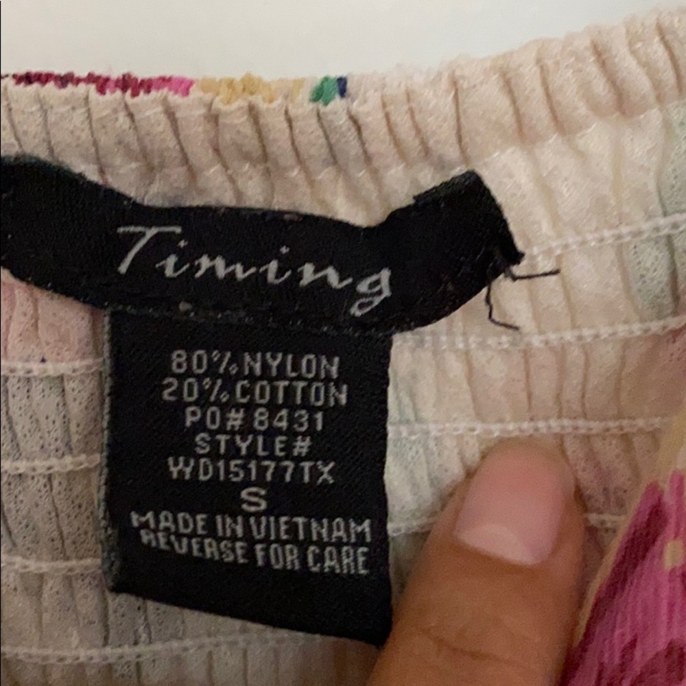 FLORAL SILK LIKE DRESS - Picture 3 of 5